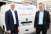 Die Geschäftsführer der neuen Netzgesellschaft Regionetz: Axel Kahl (l.) und Stefan Ohmen.
