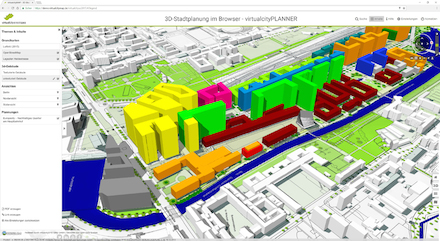 Mit dem virtualcityPlanner steht Stadtplanern ein vielseitiges Softwaretool zur Verfügung.