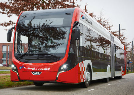Noch in diesem Jahr sollen 13 Elektro-Busse in der Osnabrücker Innenstadt fahren.