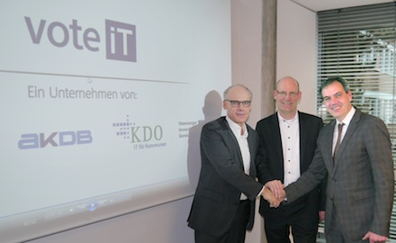 vote iT und die Anstalt für Kommunale Datenverarbeitung in Bayern (AKDB) sind Kooperationspartner.