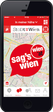 Die „Sag’s Wien-App“ erfreut sich bei den Bürgern großer Beliebheit.