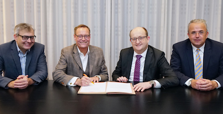 Vertragsunterzeichnung: Mark-E und STAWAG gründen Betriebsgesellschaft für das Pumpspeicherkraftwerk Rönkhausen.