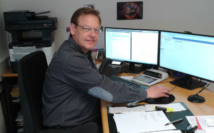 Torsten Meier vom Standort Lübbecke arbeitet seit Dezember 2017 mit der digitalen Sozialakte.