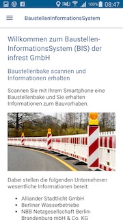 Berlin: Via App besser über Tiefbauarbeiten informiert. 