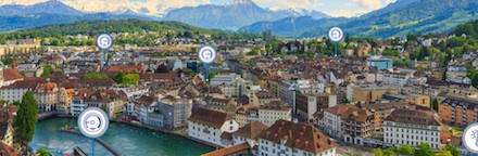 Wo es in Luzern im Sommer ganz schön heiß wird, lässt sich auf einer interaktiven Karte verfolgen. 
