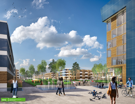 So soll das neue Quartier SolWo Königspark aussehen.