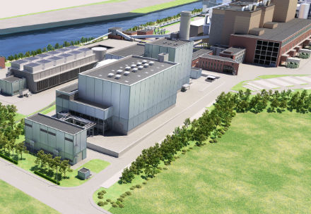 Das neue GuD-Kraftwerk in Herne wird laut Siemens eine der effizientesten, umweltfreundlichsten und leisesten Anlagen der Welt sein.