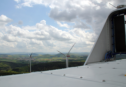 Der Trianel-Windpark Buchenau besteht aus fünf Windkraftanlagen mit einer Gesamtleistung von 17,25 MW und wurde im Dezember 2016 in Betrieb genommen.