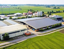 Zweckverband Abfallwirtschaft Kreis Bergstraße: Photovoltaikanlage produziert Strom für den Betrieb der Biogasanlage. 
