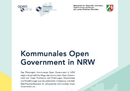 Die Abschlusspublikation zum Open.NRW-Pilotprojekt „Kommunales Open Government in NRW“ ist jetzt online.