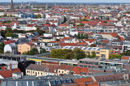 Studie: Viele Berliner Dächer sind für die Photovoltaik geeignet. 