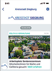 Siegburg: Kommunikation per Messenger.