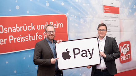 Die Verkehrsgemeinschaft Osnabrück ist beim Deutschlandstart von Apple Pay dabei.