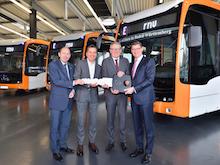 Stadt Mannheim erhält erste E-Busse. 