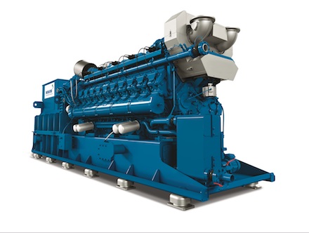 Das neue MWM-Gasaggregat vom Typ TCG 3020 V20 kann mit Erdgas, Biogas, Deponie- oder Propangas betrieben werden. 