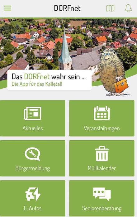 Dorfnet-App für das Kalletal ist online.