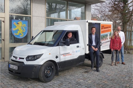Kreis Ravensburg nutzt StreetScooter für die Beförderung der internen Verwaltungspost. 