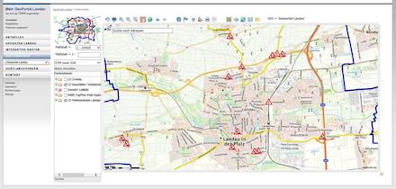 Landau in der Pfalz: Geoportal enthält jetzt auch interaktive Baustellenkarte.