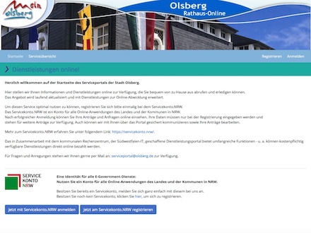 Olsberg: Online-Bürgerserviceportal wurde komplett erneuert und erweitert.