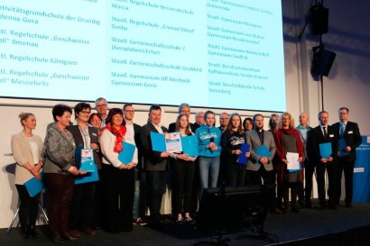 Vertreter der 20 digitalen Pilotschulen für Thüringen.