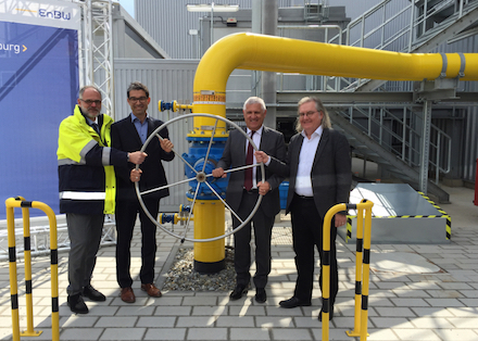 Neues Heizkraftwerk in Stuttgart-Gaisburg eingeweiht.