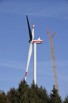 Der Windpark Münsterwald in Aachen wird erweitert.