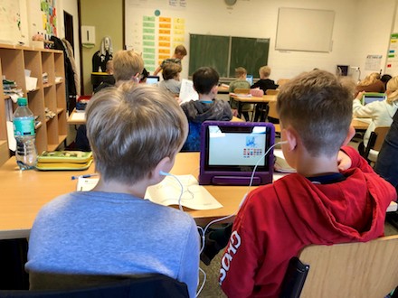 Die Oberschule Habenhausen ist eine von vielen Bremer Schulen, die mit Tablets und Lernvideos arbeitet.