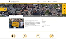 Korschenbroichs neues Web-Portal präsentiert Inhalte übersichtlicher.