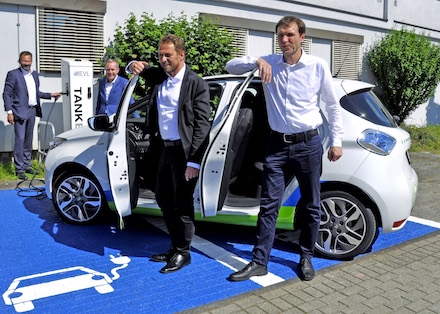 Das erste Elektroauto der Stadtverwaltung Leverkusen wird vom Fachbereich Umwelt genutzt.