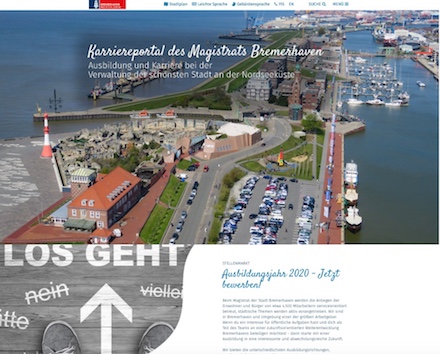 Bremerhaven erleichtert Online-Bewerbung im Karriereportal.