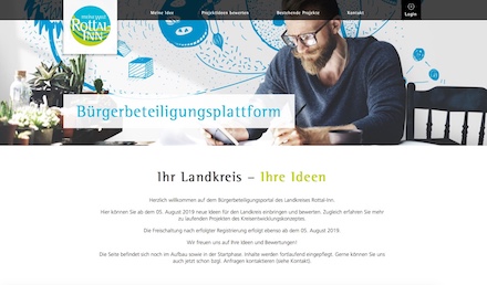 Kreis Rottal-Inn: Erstmals Bürgerbeteiligungsplattform online.