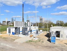 Der neue Elektrolyseur in Brunsbüttel soll künftig bis zu 1.800 Megawattstunden Wasserstoff ins Erdgasnetz einspeisen.