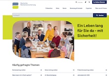 Website der Deutschen Rentenversicherung präsentiert sich jetzt modern und übersichtlich im Web. 