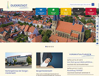 Duderstadt-Website in neuem Design.