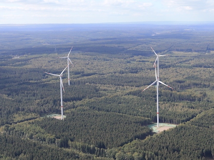 Bürgerbeteiligungsprojekt Windpark Münsterwald: Zukünftig drehen sich hier sieben Windräder.