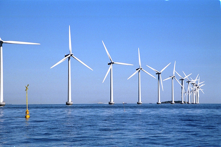Offshore-Windpark: Gute Windbedingungen sorgen für Rekordjahr bei der Stromerzeugung aus Windkraft.