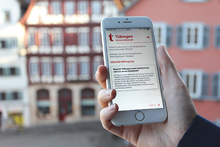 Die BürgerApp aktiviert Tübingen.