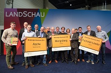 Die Gewinner und lobenden Erwähnungen des Wettbewerbs Bioenergie-Kommunen 2019.

