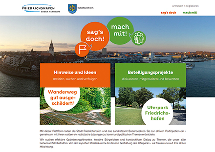 Beteiligungsplattform der Stadt Friedrichshafen: Der Klimawandel bewegt Bürger und Kommunen.