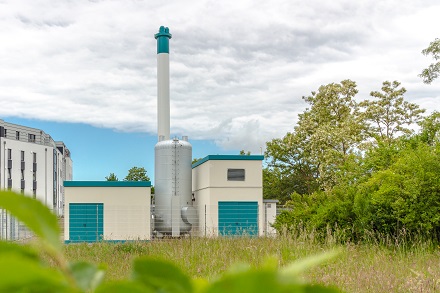 Die Rostocker Brinckmannshöhe wird in Zukunft mit Biogas aus diesem BHKW beheizt.