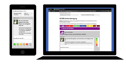 Das bayerische Online-Umfrage-Tool LE.NA gibt Bürgern die Möglichkeit, sich aktiv an der Weiterentwicklung ihrer Gemeinde zu beteiligen.