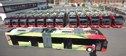 Die E-Busflotte der Stadtwerke hat die Eine-Million-E-Kilometer-Marke geknackt.