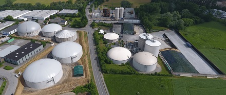 Soll bald 80 GWh Biogas jährlich produzieren: eine der deutschlandweit größten Anlagen ihrer Art in Horn-Bad Meinberg, die BayWa r.e übernommen hat.