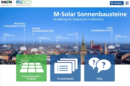 Die zweite Crowdfunding-Aktion der Stadtwerke München (SWM) zur Finanzierung von Photovoltaikanlagen wurde erfolgreich abgeschlossen.