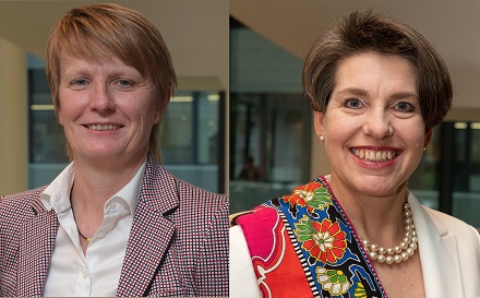 Birgit Lichtenstein (l.) und Susanne Fabry (r.) werden im kommenden Jahr Vorständinnen bei der RheinEnergie.