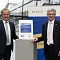 Franz Untersteller (Landesumweltminister, links) und Georg Müller (MVV-Vorstandsvorsitzender) bei der Unterzeichnung der individuellen Klimaschutzvereinbarung.