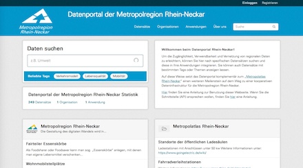 Das neue Datenportal der Metropolregion Rhein-Neckar ist online.