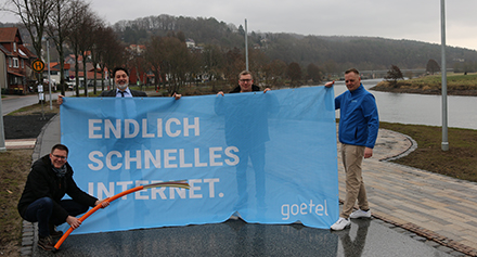 Im Ortsteil Wilhelsmhausen der hessischen Gemeinde Fuldatal startet der Glasfaserausbau.