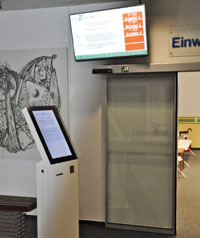 Ticketsäule im Rathaus Iserlohn.