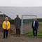 Präsentation der neuen Photovoltaik-Freiflächenanlage in der Gemeinde Seinsheim.